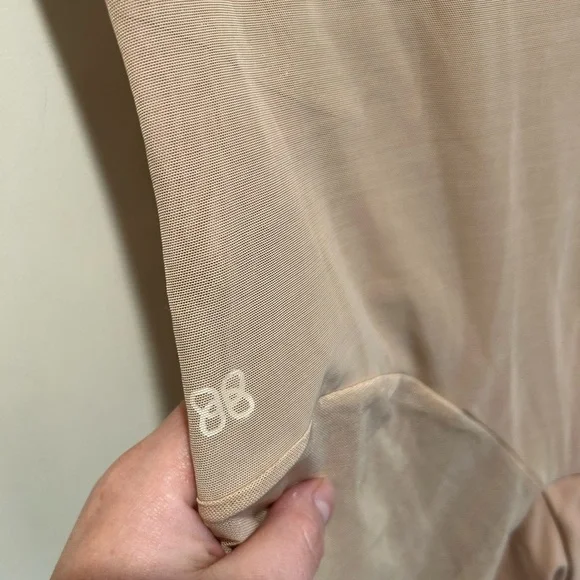 Set of 2 Honeylove Womens XL Sand Beige SuperPower Short w. Flexible Boning